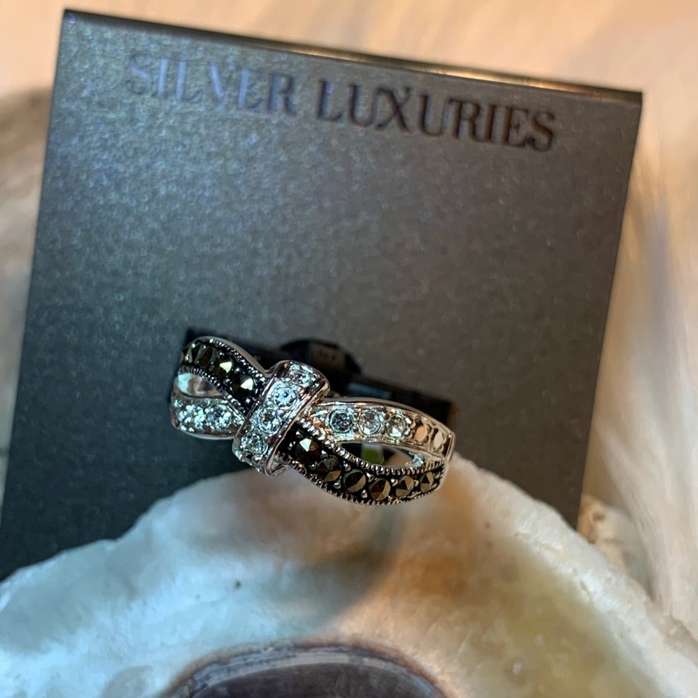 🍃Silver Luxuries® Women’s Silver Marcasite Ring🍃